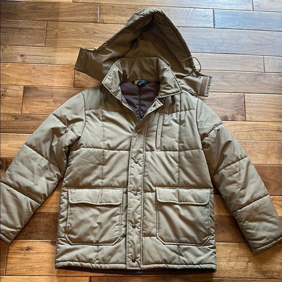 Vtg 80s Sears quilted puffer chore core.